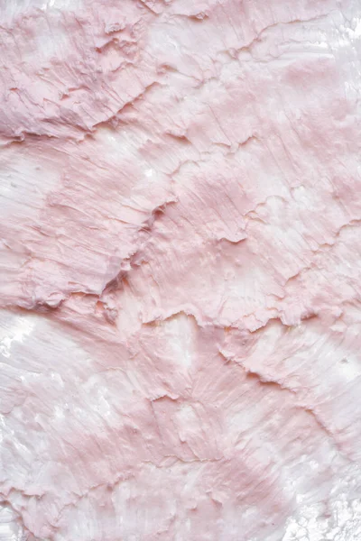 Ніжно Рожеві Мазки Пензля Текстура Крему Обличчя Або Рожевої Акрилової — стокове фото