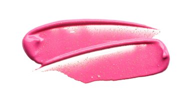 Beyaz arka planda parıltıları olan çok renkli akrilik boya dokusu ve vuruşları