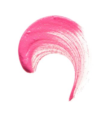 Beyaz arka planda parıltıları olan çok renkli akrilik boya dokusu ve vuruşları