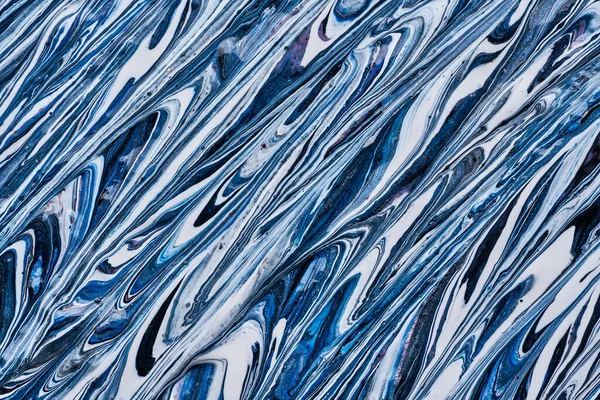 Texture Tratti Vernice Acrilica Multicolore Con Scintille Sfondo Bianco — Foto Stock