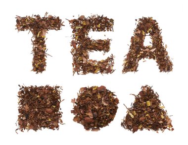 Şablon farklı türde çaydan yapılmıştır. Kuru ottan yapılmış kare, daire ve üçgen..