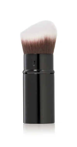 Professional brush for applying makeup with natural pile isolated on a white background