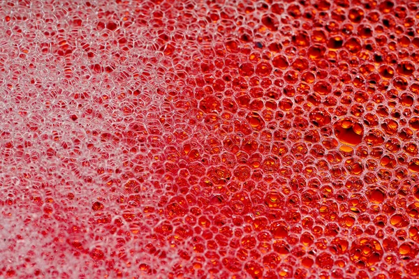 Seifenblasen Abstrakte Textur Makrofotografie — Stockfoto