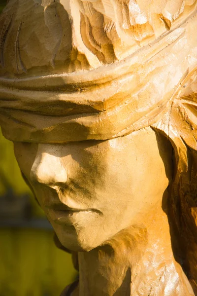 Statua in legno dell'idolo . — Foto Stock