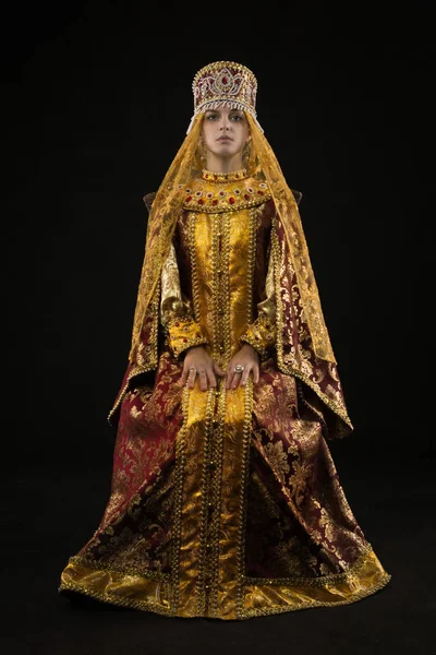 Reine russe en costume historique — Photo