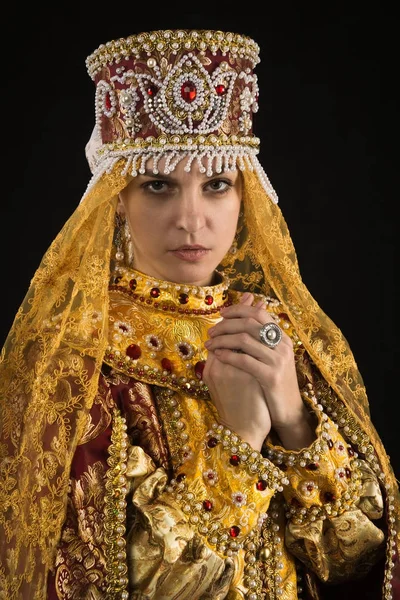Reine russe en costume historique — Photo