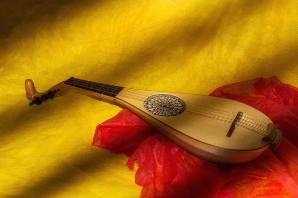 Μουσική Νεκρή Φύση Μεσαιωνικό Gitter — Φωτογραφία Αρχείου