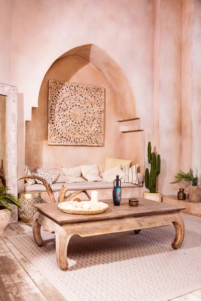 Luxurious Interior Oriental Style Bedroo — Stock Photo, Image