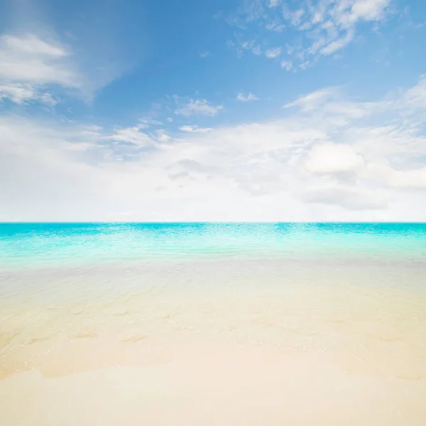 Zon en eiland strand — Stockfoto