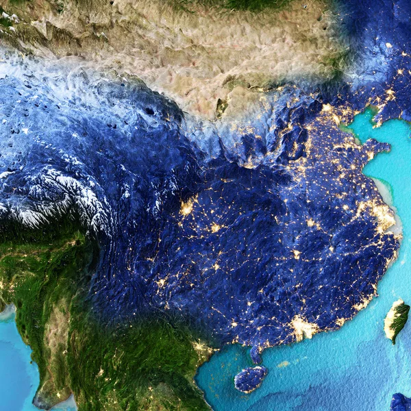 China, fondo espacial de Taiwán — Foto de Stock