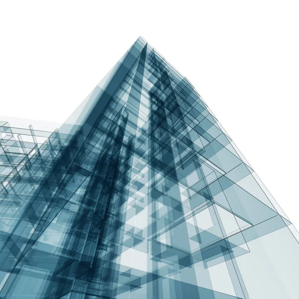 Abstrakte Architektur 3d — Stockfoto