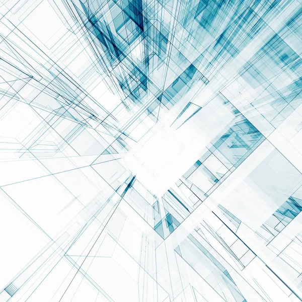 Transparent abstrakt 3d — Stockfoto