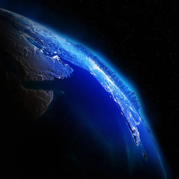 Planeta Tierra 3d espacio —  Fotos de Stock