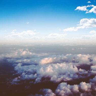 Bulutlar gökyüzü atmosfer panorama içinde