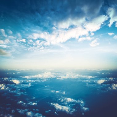 Bulutlar gökyüzü atmosfer panorama içinde