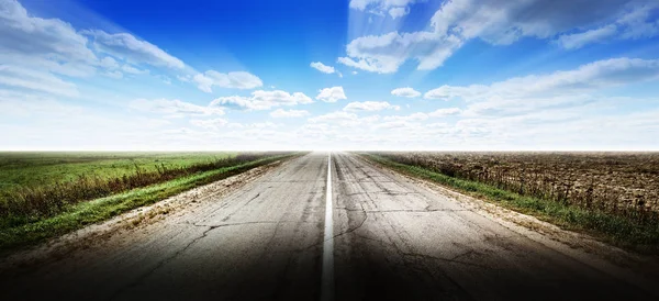 Highway road background — Stock Photo, Image