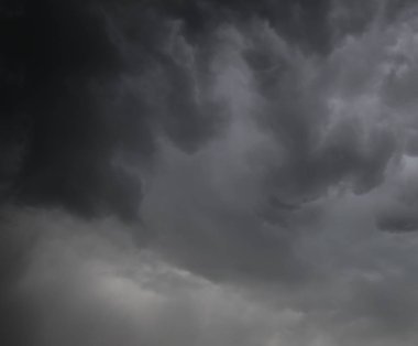 Gökyüzü yağmur, Rüzgar ve dramatik fırtına