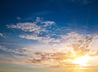 Güzel gökyüzü ve bulutlar