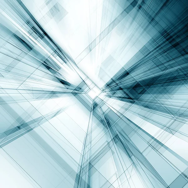 Abstracte 3d blauwdruk — Stockfoto