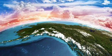 Alaska. 3D render