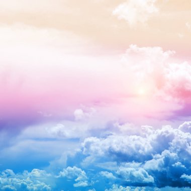 Gökyüzü renkleri hava bulutlar