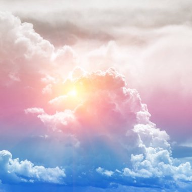 Gökyüzü renkleri hava bulutlar