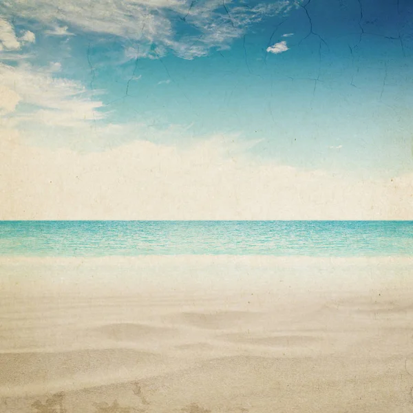 Tropisch vintage strand landschap — Stockfoto