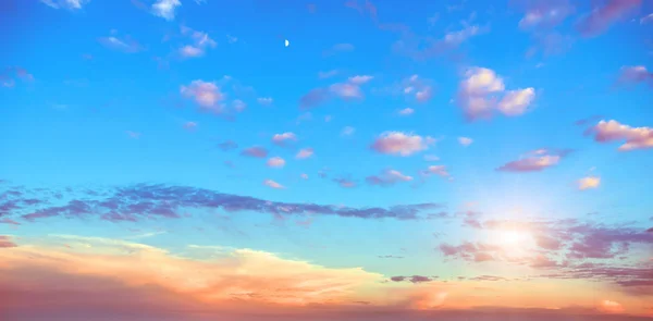 Sunrise panorama céu verão — Fotografia de Stock