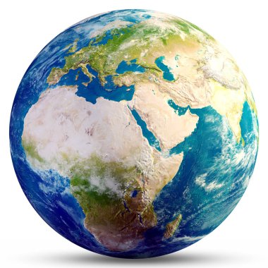 Planet Earth dünya 3d render