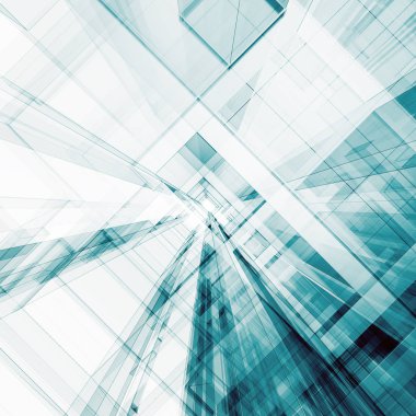 Soyut mimari 3d oluşturma