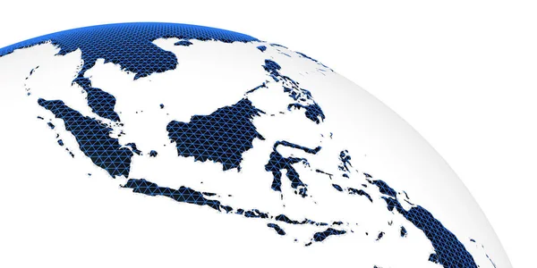 Мировая концепция планеты Земля 3d рендеринг — стоковое фото