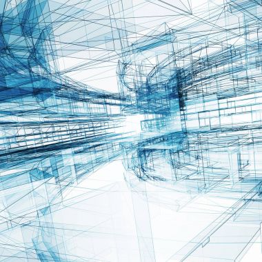 Mimari 3d arka plan işleme