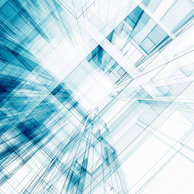 Soyut mimari 3d oluşturma