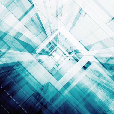 Soyut mimari 3d oluşturma