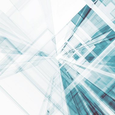 Soyut mimari 3d oluşturma