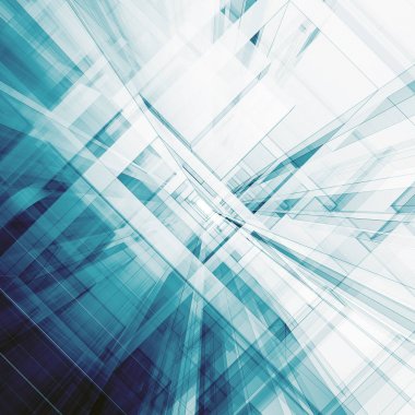 Soyut mimari 3d oluşturma