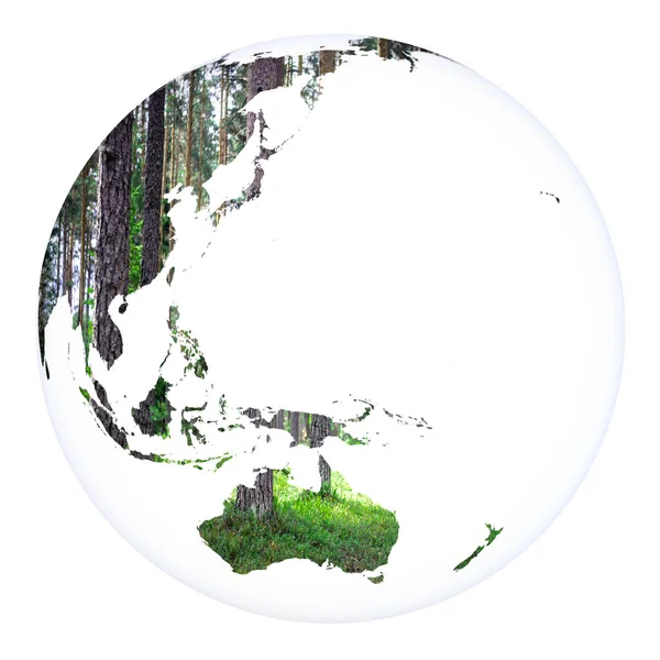 Świecie koncepcja planety Ziemia renderowania 3d — Zdjęcie stockowe