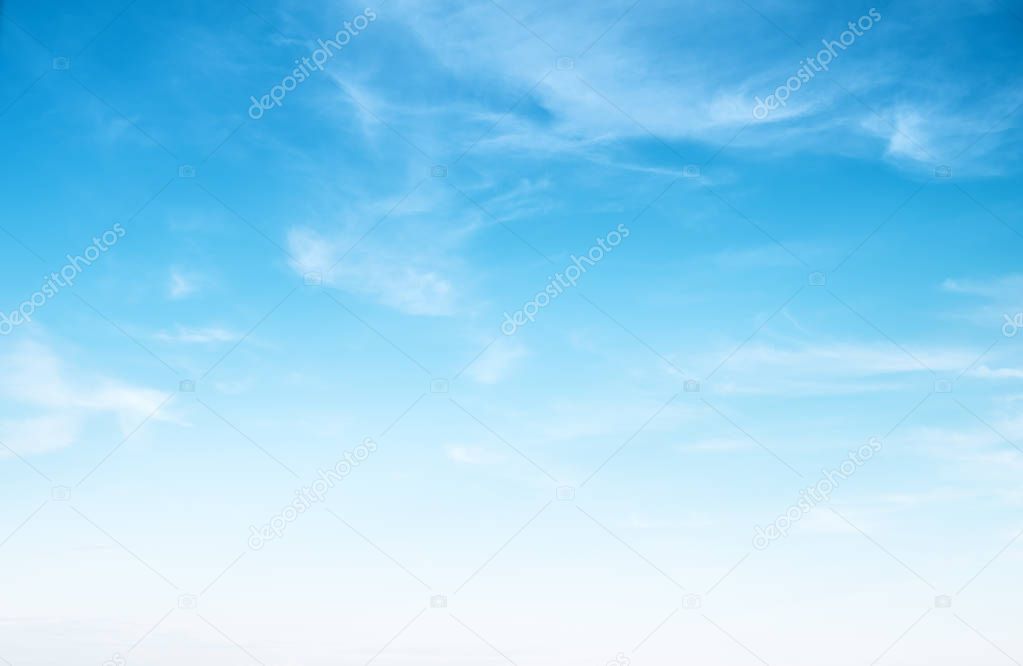 Clear blue sky and white clouds