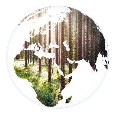 Dünya kavramı planet Earth 3d render