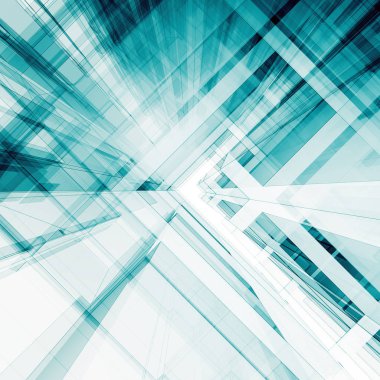 Soyut mimari 3d oluşturma