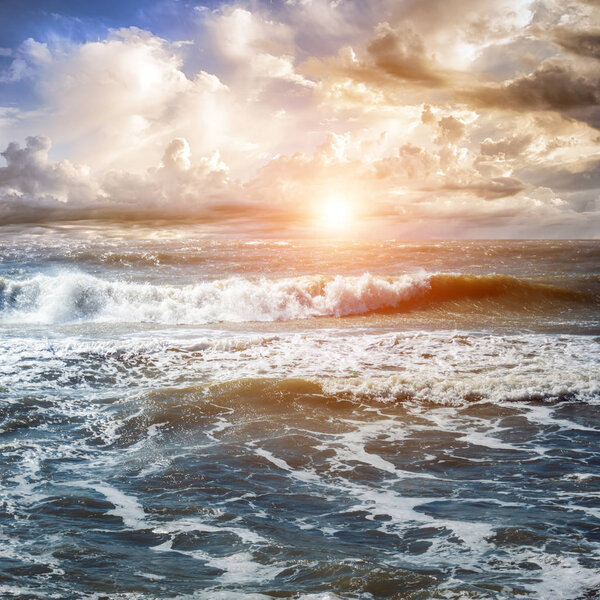 Summer seascape sunrise