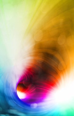 Gökkuşağı dijital geometri biçimini dikey olarak etkiler