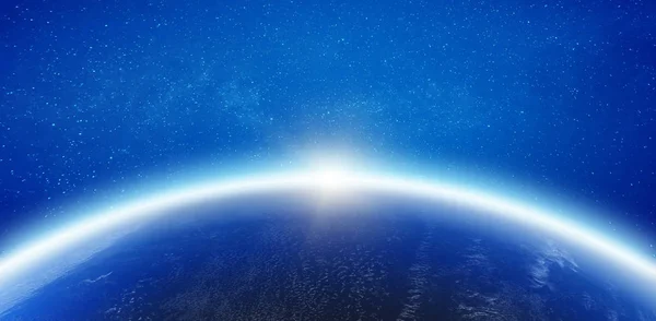 Atmosfera horizonte da Terra — Fotografia de Stock