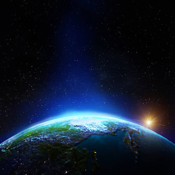 East Russia from space