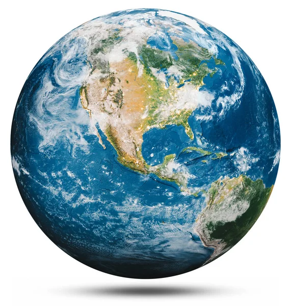 Planeta Terra globo isolado — Fotografia de Stock