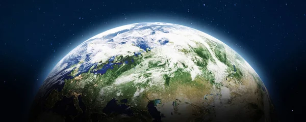 Planeta Země panoramatická — Stock fotografie