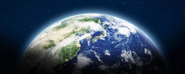 Планета Земля панорамная — стоковое фото