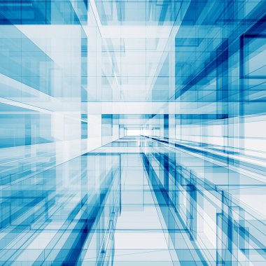 Soyut mimari 3d oluşturma