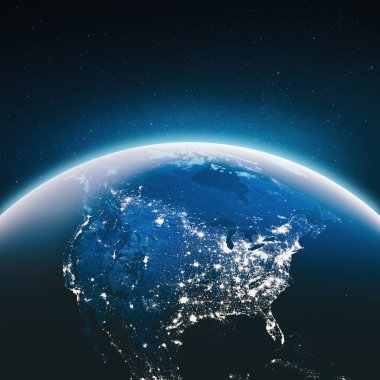 Şehir ışıkları Usa