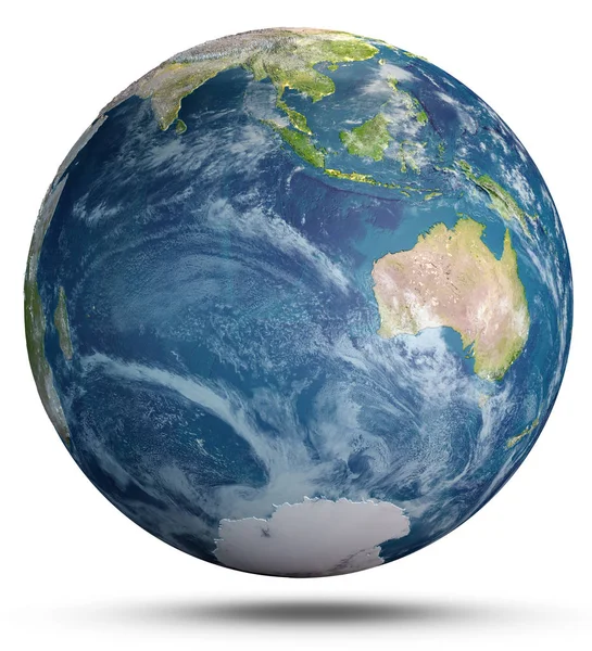 Planet Earth geography. 3d rendering — Stock Photo, Image